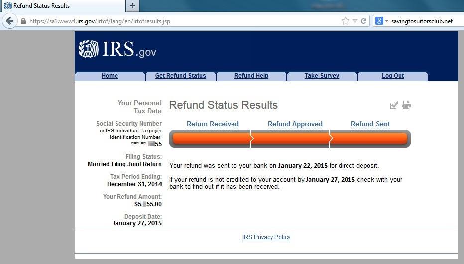 On what day does the IRS issue tax refunds?