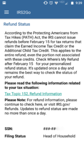 2017 Tax Refund Delay