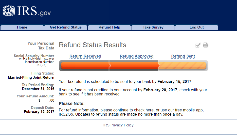 Where's My Refund Update for PATH act Refund Schedule 2022