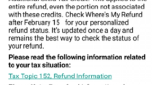 Refund Delay for Earned Income and Additional Child Tax Credit Q&A