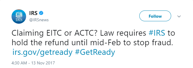 path act tax refund delay
