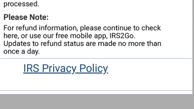 Irs Refund Chart 2018